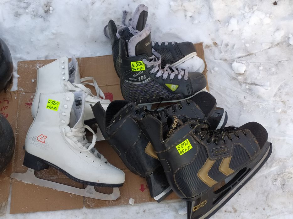 Продам коньки размер 34, 41 и 45