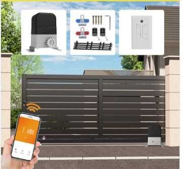kit complet automatizare poarta culisanta motor poarta sina