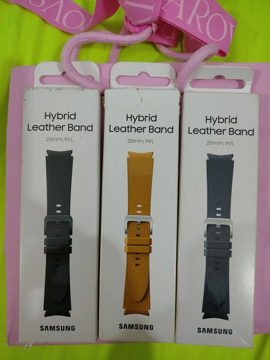 Curea originala Samsung Hybrid Leather Band  M/L 20 mm 3 buc