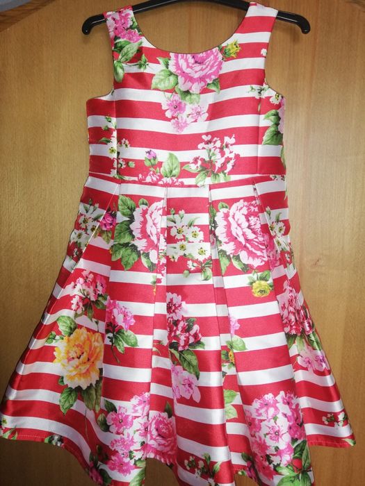 Rochie eleganta rosie fetita 3-4 ani