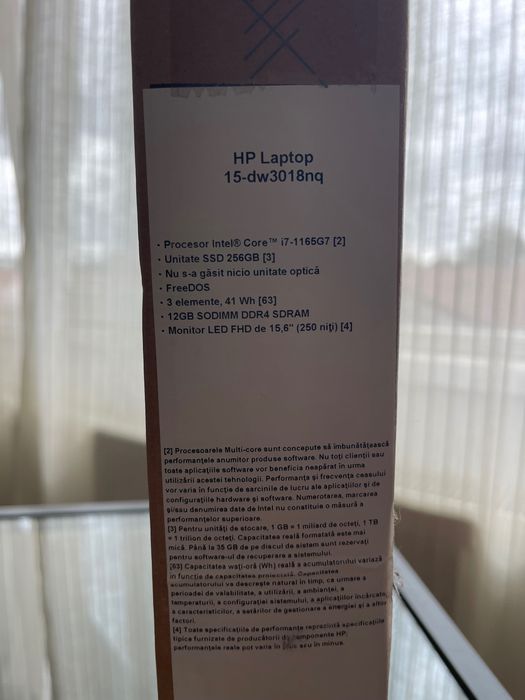 Laptop HP 15-dw3018nq