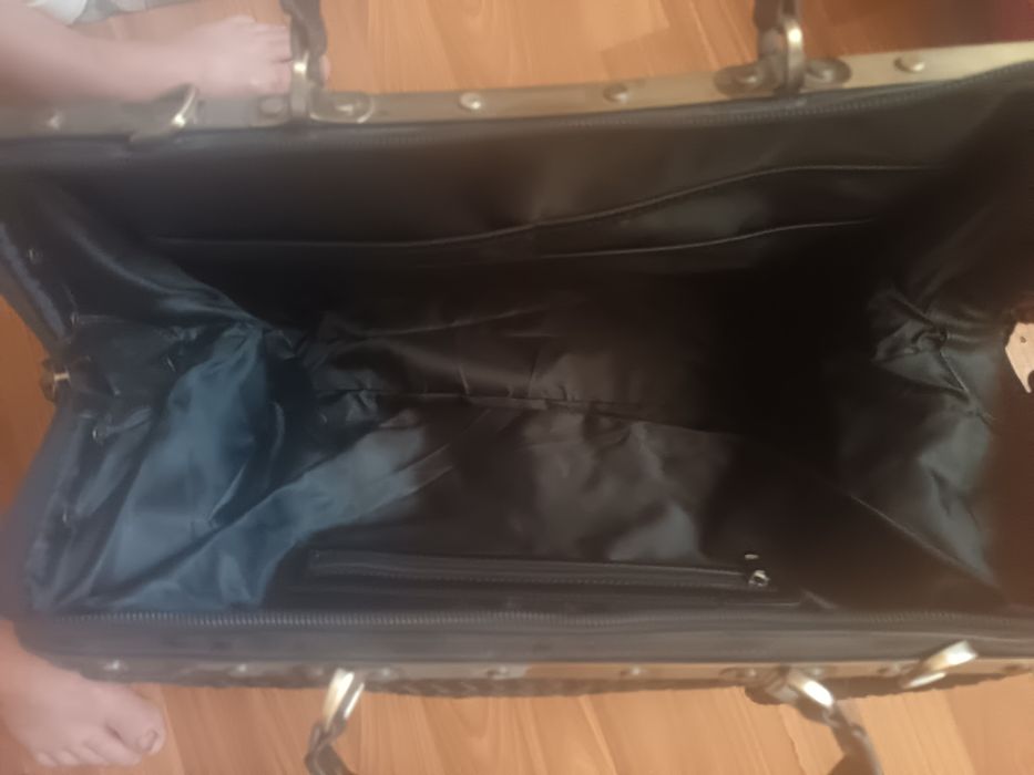 Сумка саквояж плетеная