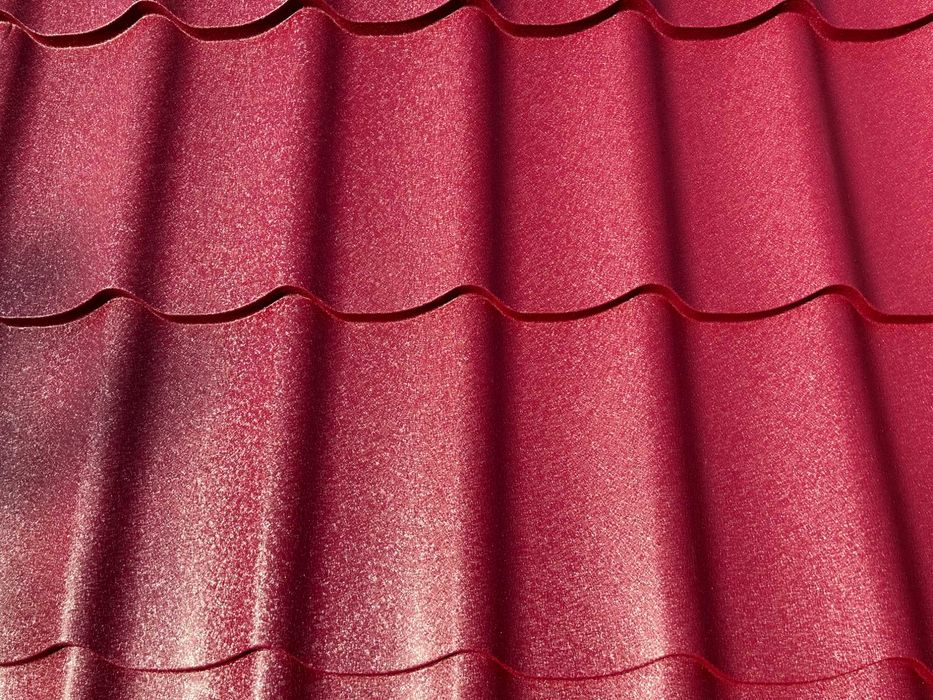 Tabla tip tigla RAL 3005 mat 0,50 mm