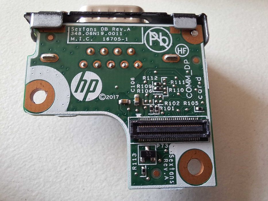 Serial Port RS232 Flex IO Board Card HP 400 G4 G5 SFF MT DM 600 800