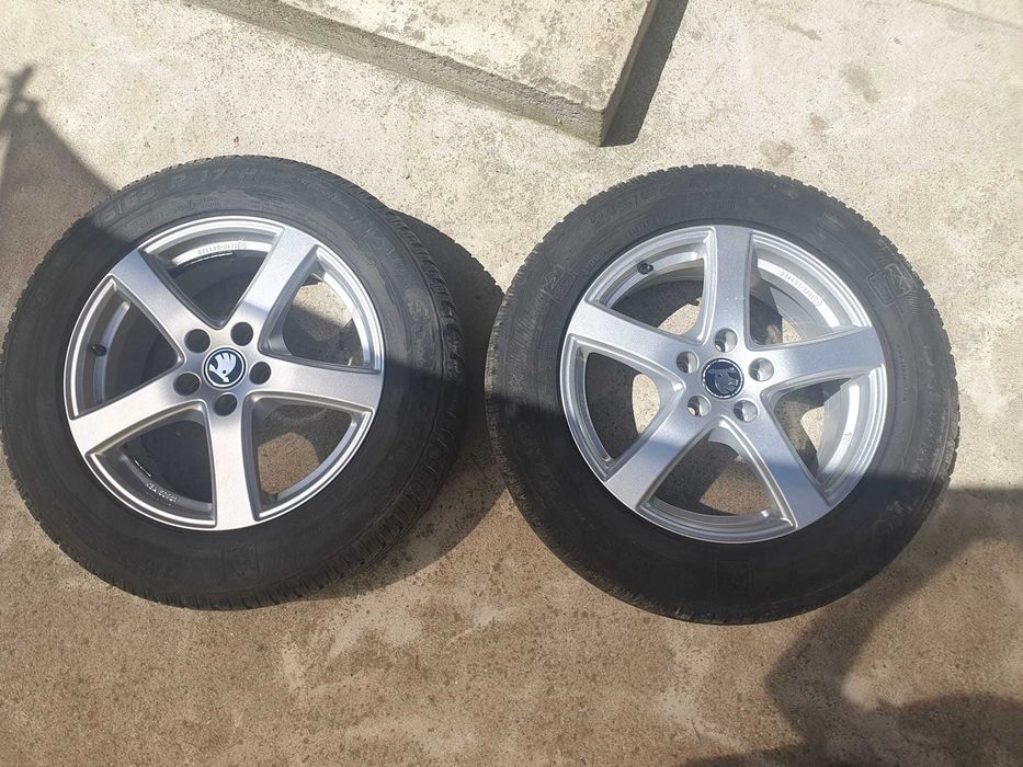 Set Jante Originalepe  17″ + Anvelope Iarnă 215/65R17 DOT 2018 (2000 lei)