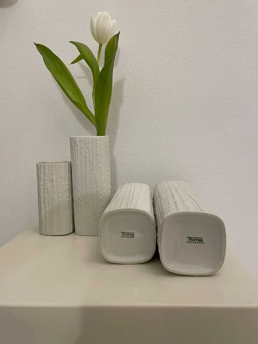 Set rar 4 vaze Rosenthal ARCTA – design Richard Scharrer, porțelan modernist