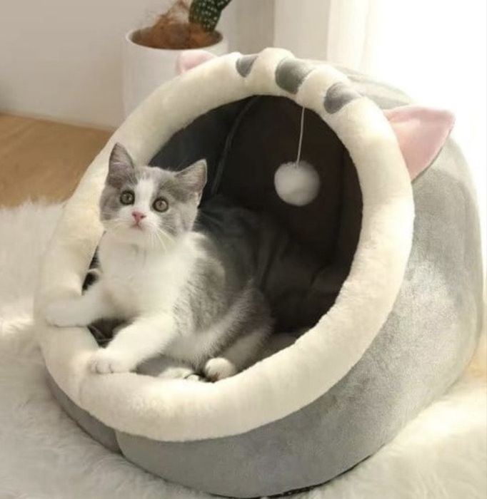 Лежанка домик для кошек