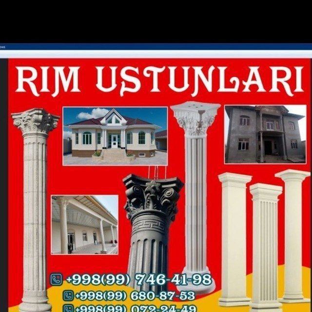 Rim Ustunlari quyish xizmati