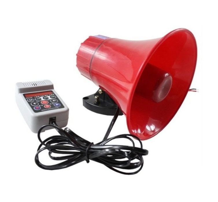 Portavoce Megafon auto 25W CA 130 AM cu amplificator si magnet