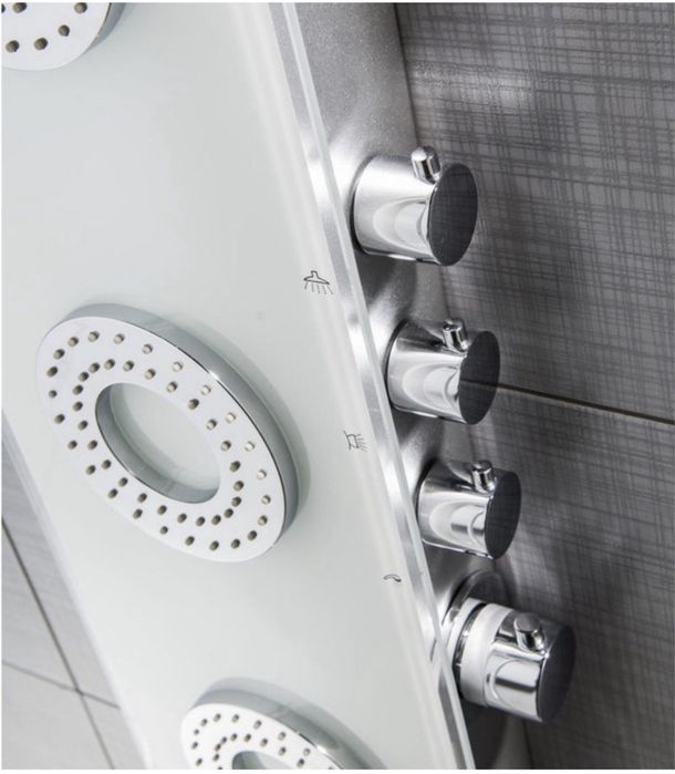 Usa duș glisantă GOODHOME si Panel dus hidromasaj Cooke&Lewis,Kella