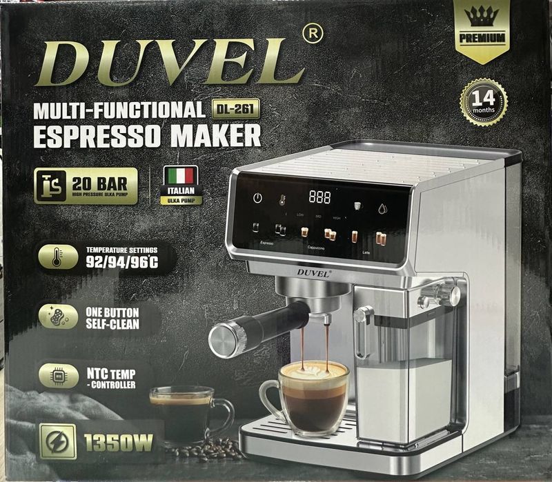 Автоматический кофемашина Duvel  +Доставка Бесплатно Оригинал Гарантия