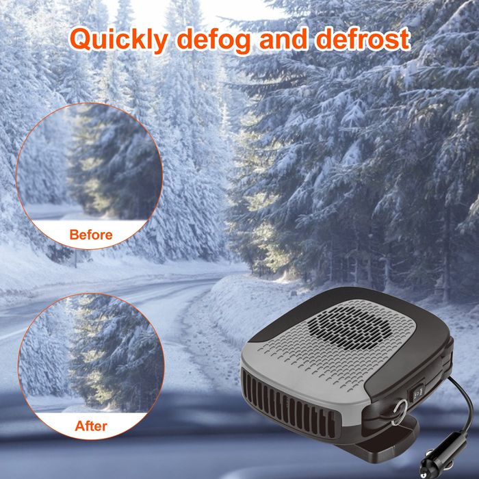 Печка за Автомобил, Размразител на прозорци, 12V, 150W