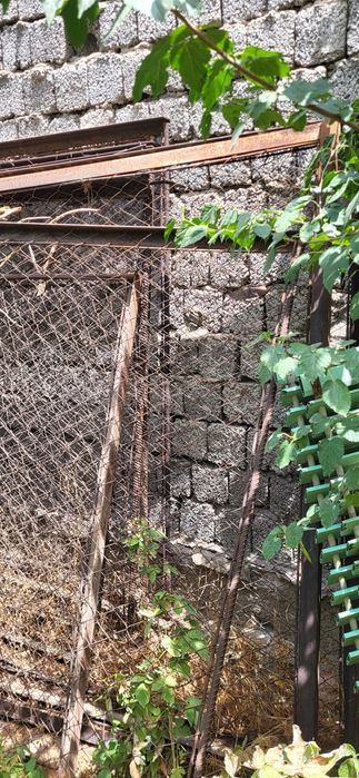 Секции забора 2×3м/мощные советские уголки/сетка рабица