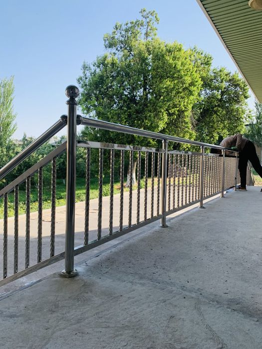 Перила из нержавеющей стали, ограждения любой сложности.