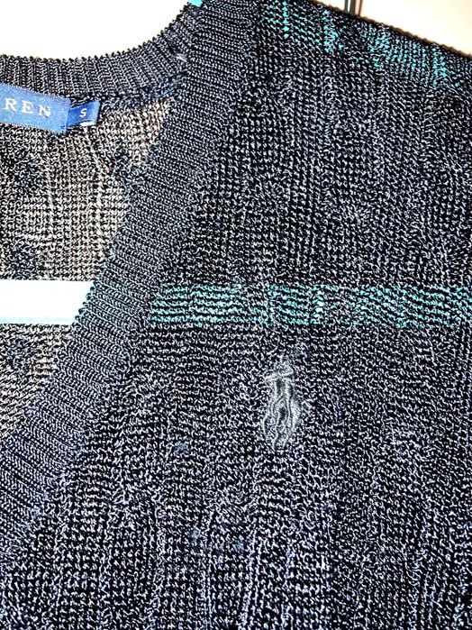 Чисто нов черен дълъг Пуловер - Ralph Lauren - Размер S