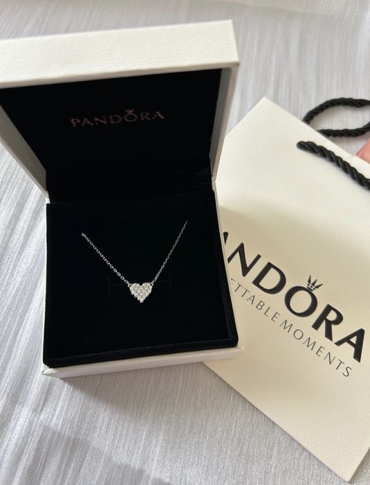 Серебро. Кольцо и цепь. PANDORA.