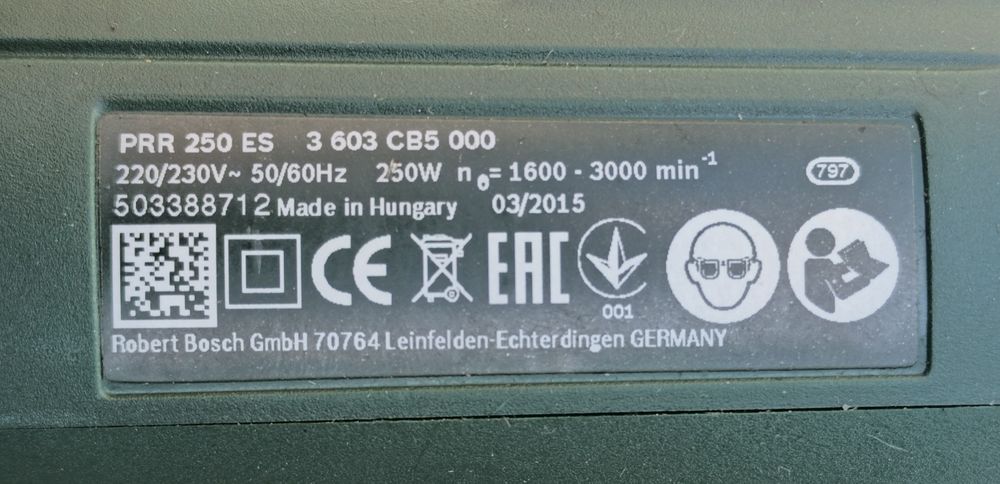 Ролкова шлифовъчна машина BOSCH PRR 250 ES