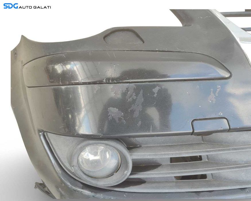 Bara Spoiler Fata Completa cu Grila Emblema si Spalatoare Far Faruri Volkswagen Touran 1T2 2006 - 2010 Culoare LC9X Cod 1T0807221DL [LN0252]