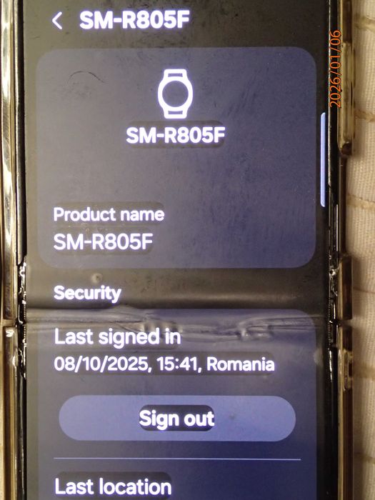 Samsung Galaxy  (SM-R805F)46mm; cu dock incarcare