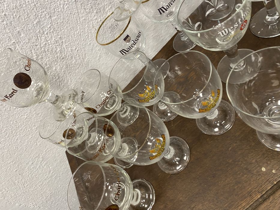 Белгийски бирени чаши Westmalle Maredsous комплект Белгия