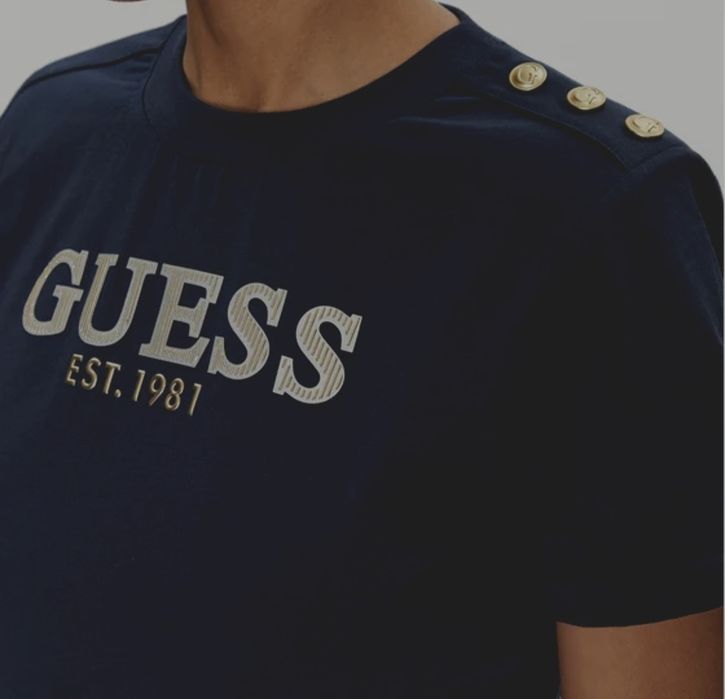GUESS тишърт  тъмно син