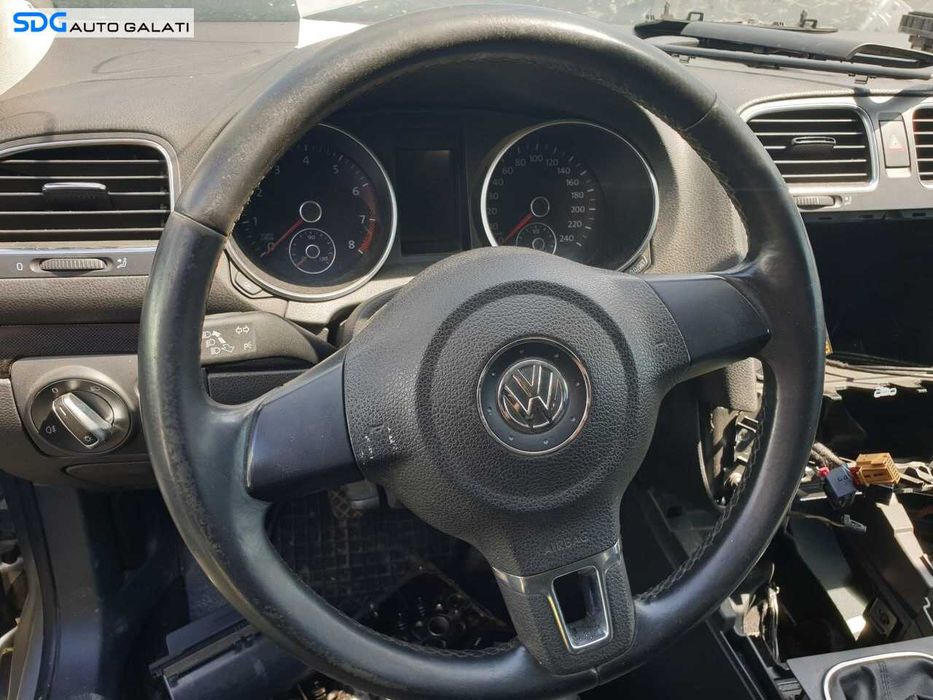 Volan Piele 3 Spite FARA Airbag Volkswagen Tiguan 5N 2008 - 2012 [Q4141]