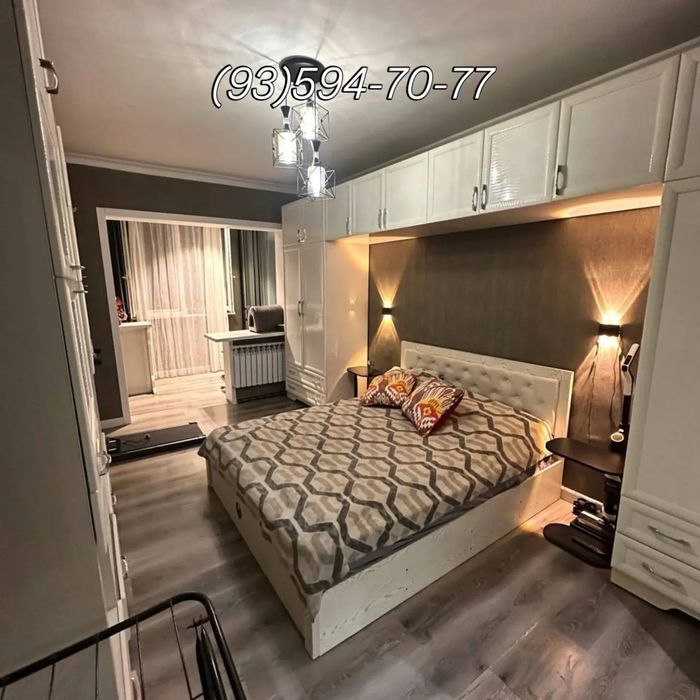 3 Xonali  ZAMONAVIY  kvartira Sotiladi, Sergeli 3, Metro Turon,