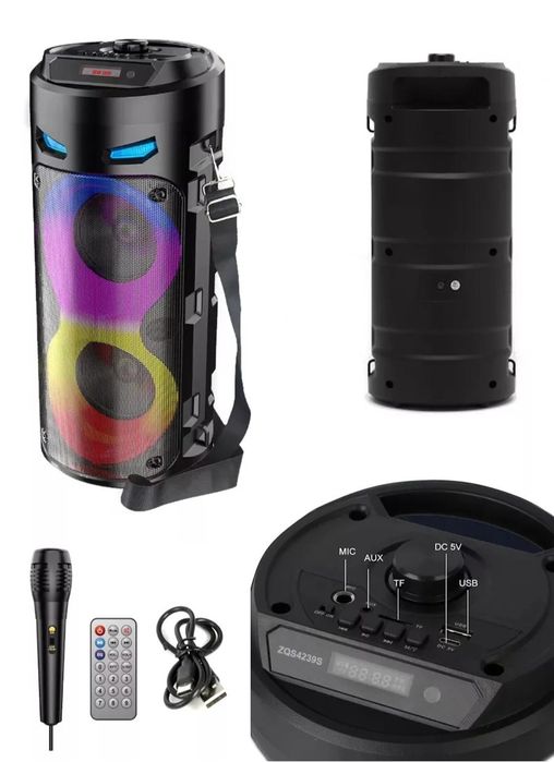 Новая мочная калонка караоке с микрофоном Bluetooth Aux итд