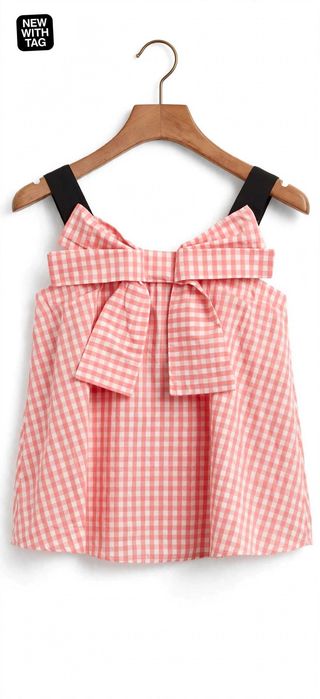 TWINSET ТОП С ПАНДЕЛКА - 164 / XS - Розово каре