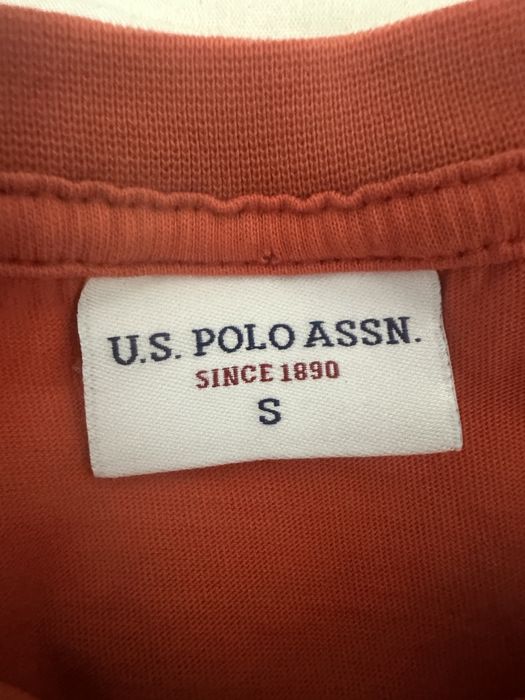 Tricou U.S. Polo Assn. (USPA) cu logo, Roșu, Mărimea S