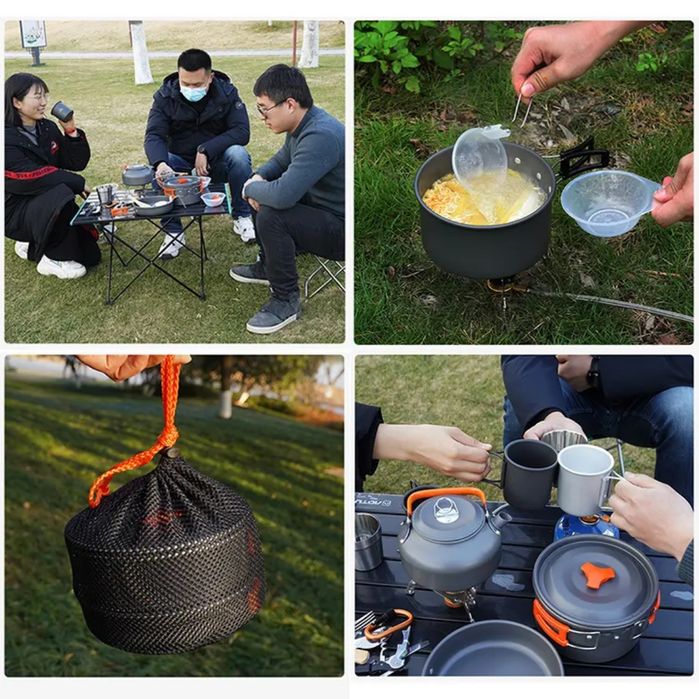 Набор походной посуды для кемпинга и туризма