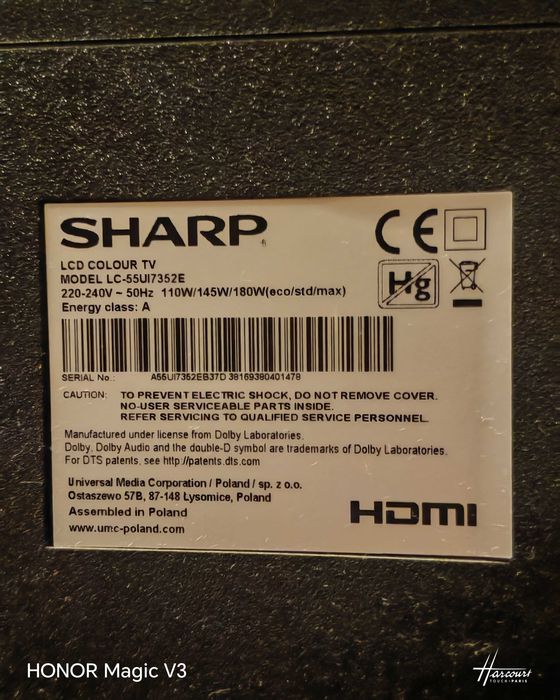 Sharp 55 инча 4к смарт телевизор