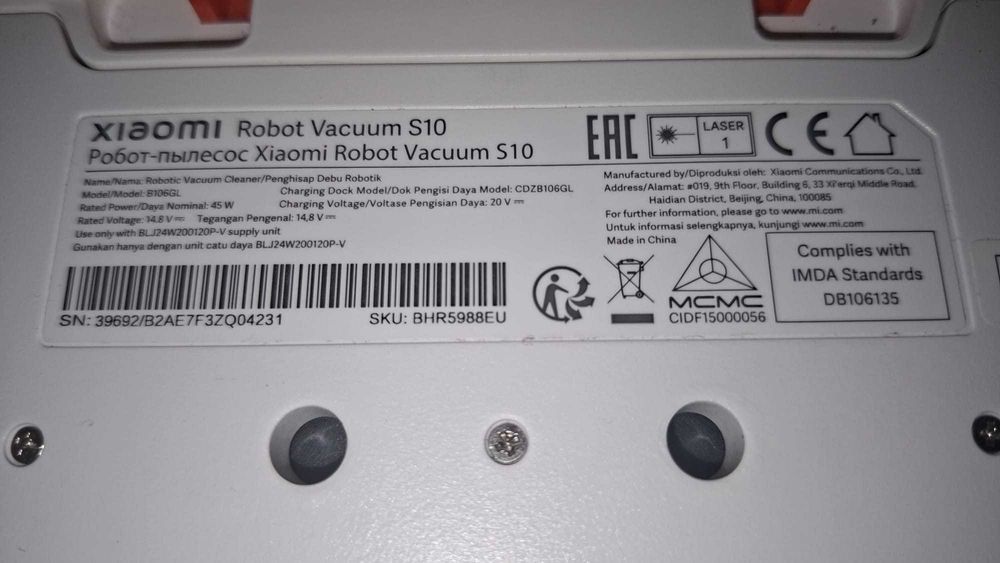 Xiaomi Robot Vacuum S10