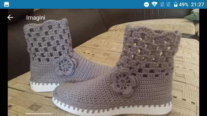 Vand cizme de vara crosetate manual pentru copii si adulti 7