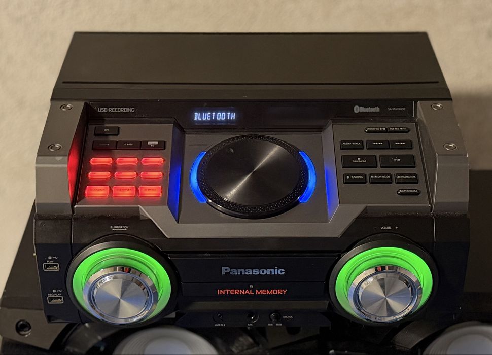 Аудио система Panasonic SC-MAX4000EK, CD плеър, FM тунер, Bluetooth, NFC, 2400W