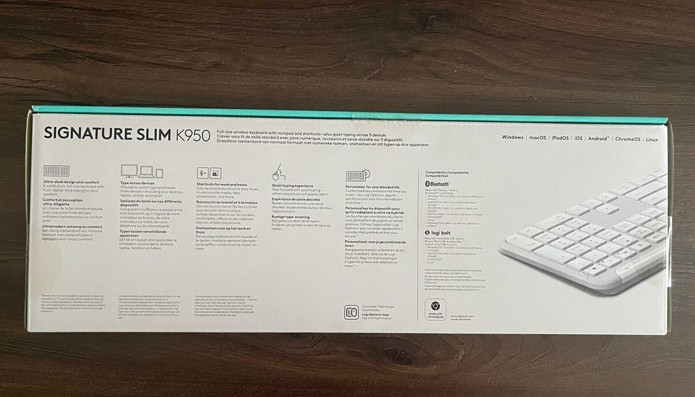 Чисто нова: Logitech K950 безжична клавиатура