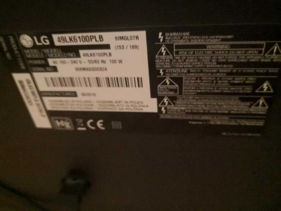 Телевизор LG 49LK6100PLB