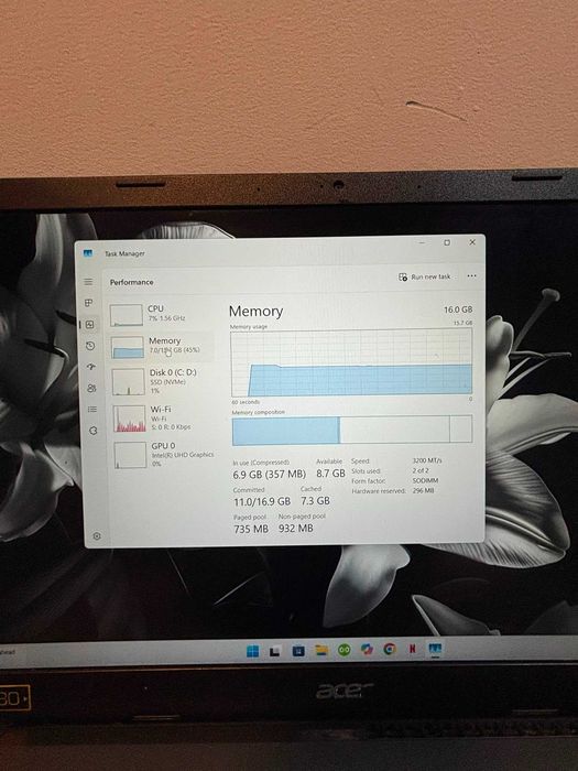 Laptop Acer / I7 Gen. 12 / 16 GB RAM DDR4 / GARANTIE * Krom Amanet Margeanului *
