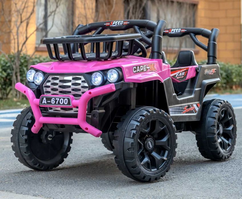 Masinuta electrica pt copii  2-4 ani,4x4,CAPE-X,100W,12V,scaun tapitat