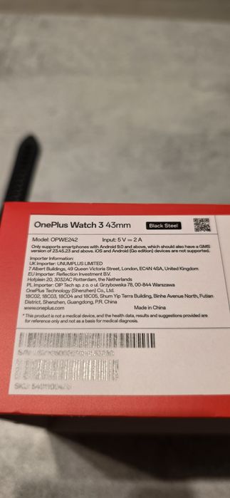 Smartwatch OnePlus Watch 3 (43mm)