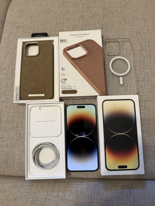 iphone 14 pro max 512gb gold, impecabil, full box