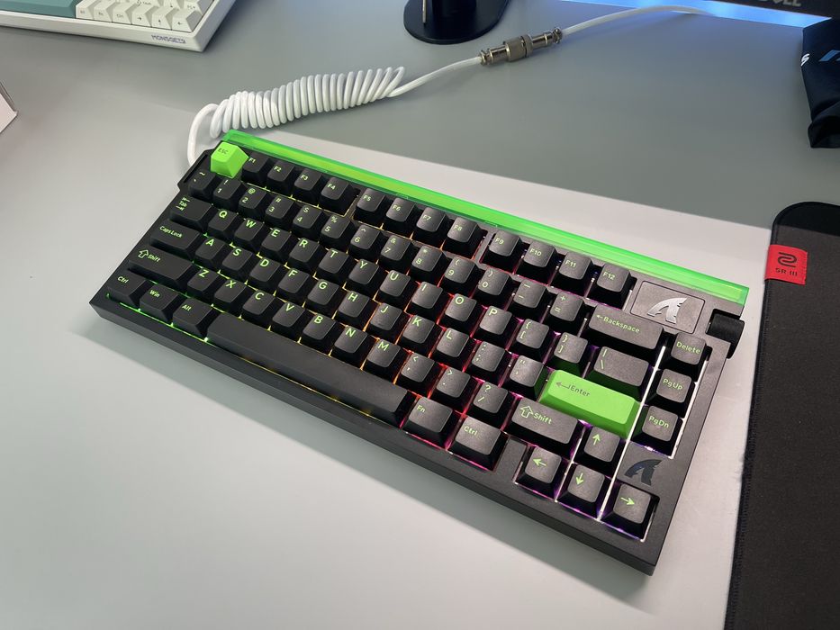 Tastatura mecanica HE AttackShark R85 /Gri/Verde