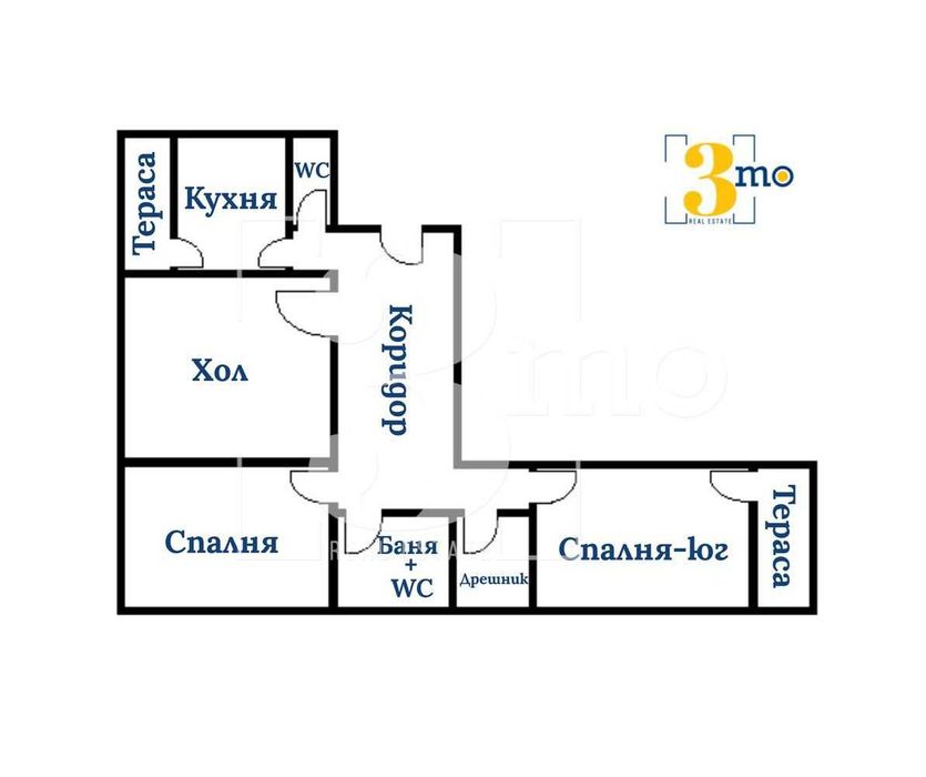 „3mo“ недвижими имоти продава тристаен апартамент в кв. Банишора