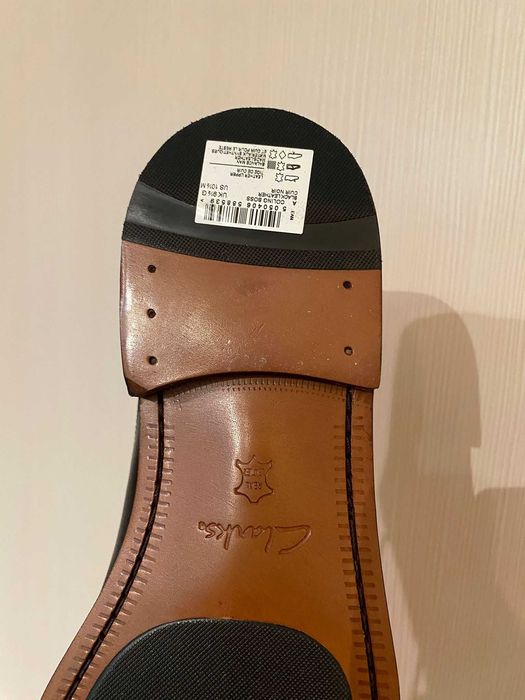 Clarks Cooling Boss - Pantofi piele naturala negri, 44- NOI