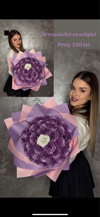 Buchete trandafiri de sapun cu stitch