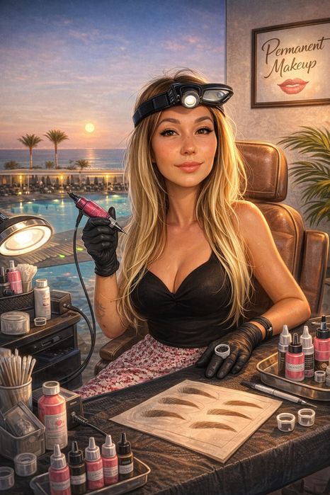 Аппаратные волоски. Пермамент брови, губы, веки,