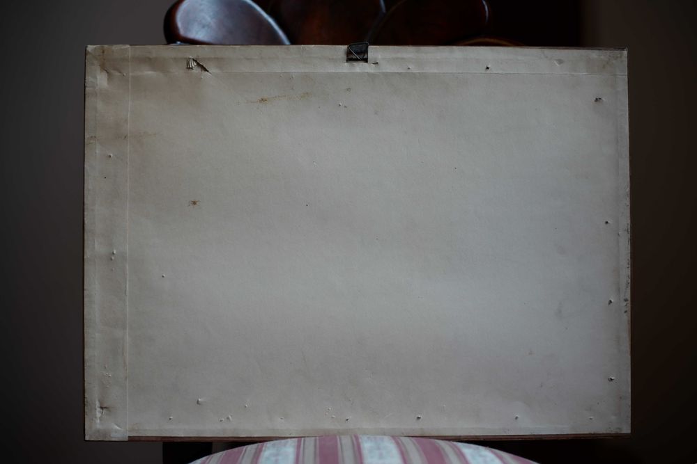 Desen original Th. Popp 1960 26 x 15 cm