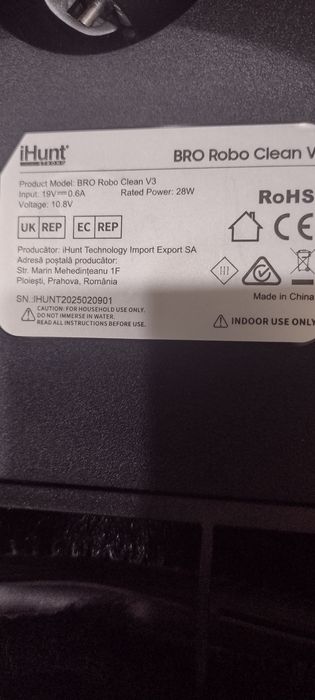 Robot aspirator cu mop iHunt nou