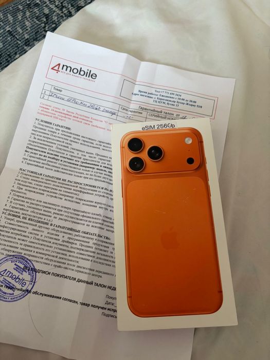 Iphone 17 pro max esim 256 Gb