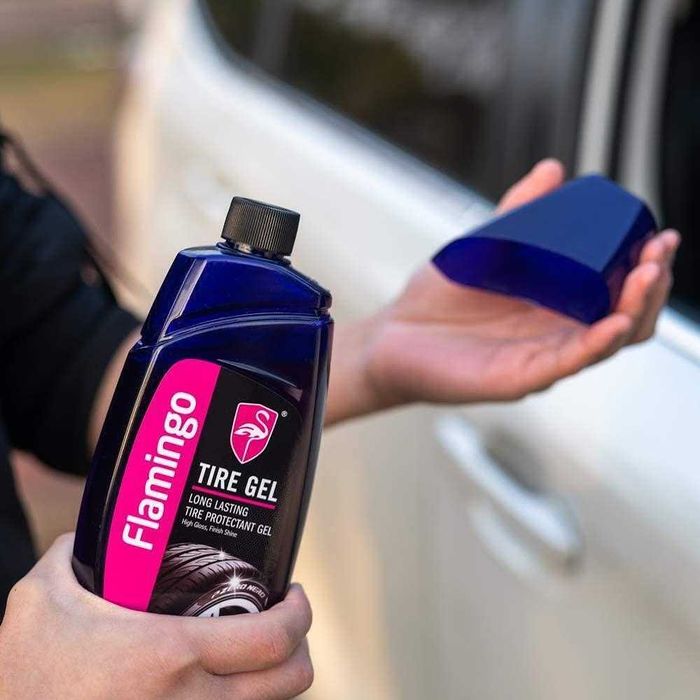 Полиращ защитен Гел за гуми + гъба 500мл